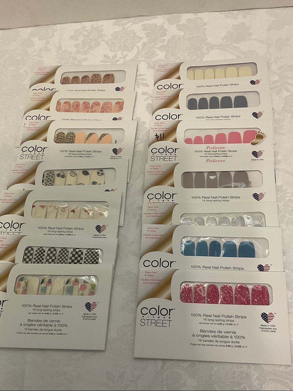 14- Color Street Nail Strips lot. Very rare! HTF
